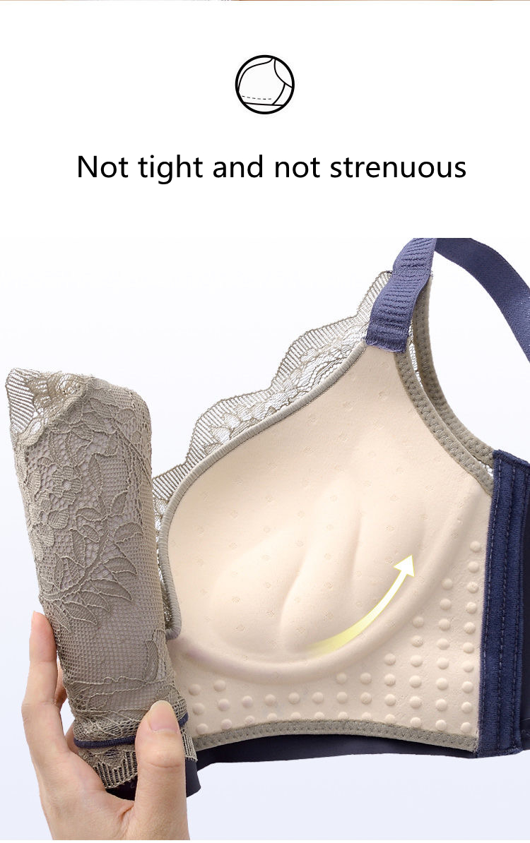 Sexy Lace Seamless Women's Underwear, Small Breasts Gather, No Rims, Women's Bra, Push Up, Comfortable Running, Shockproof Women